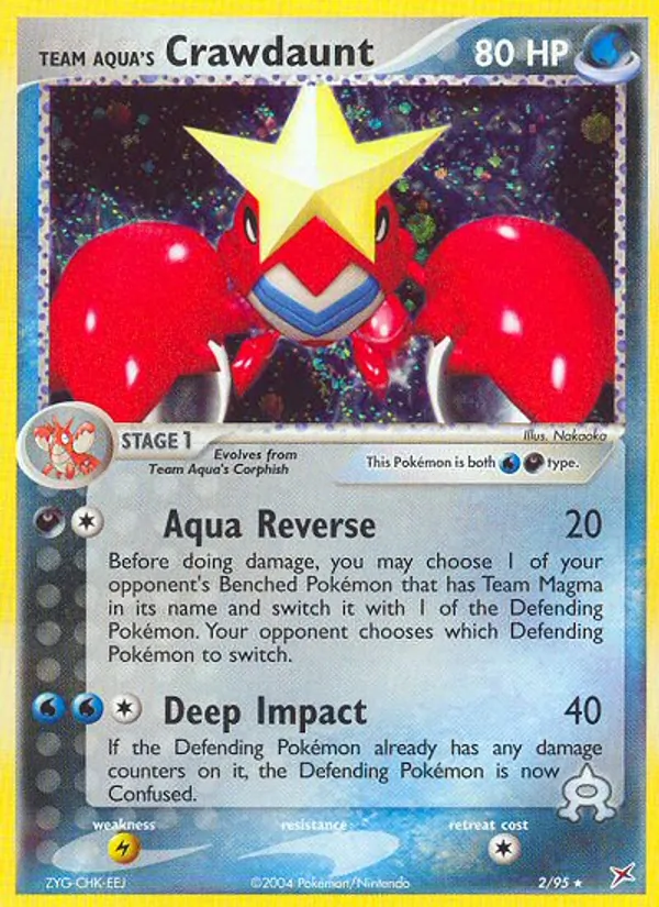Team Aqua's Crawdaunt #2 – Team Magma vs Team Aqua card