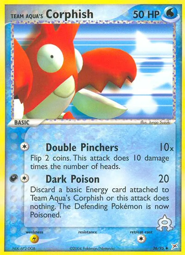 Team Aqua's Corphish #26 – Team Magma vs Team Aqua card