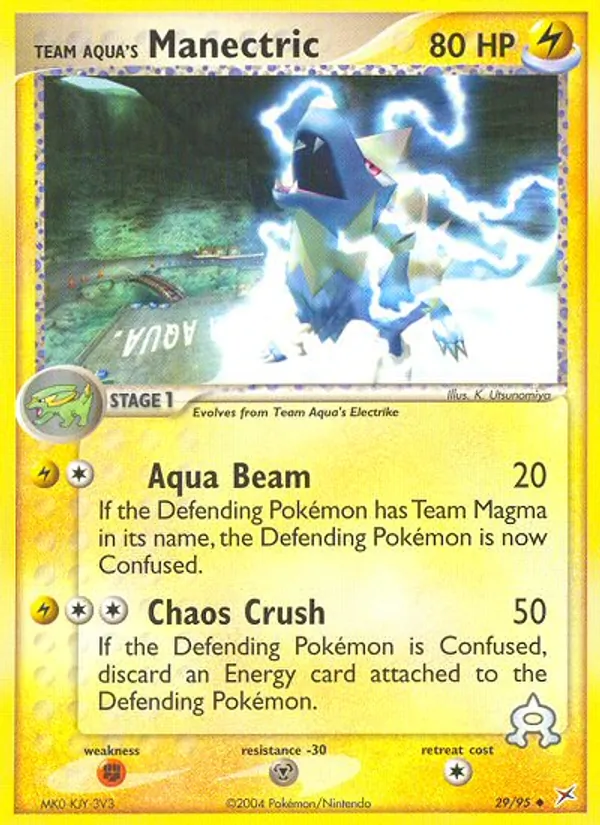 Team Aqua's Manectric #29 – Team Magma vs Team Aqua card