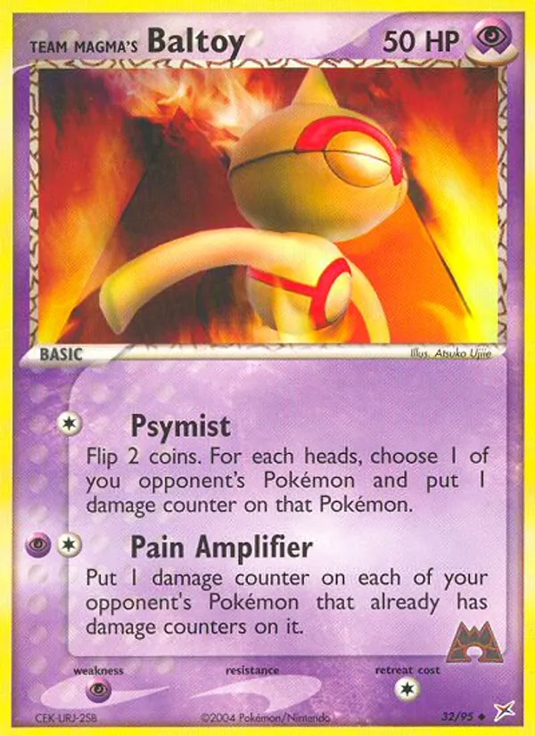 Team Magma's Baltoy #32 – Team Magma vs Team Aqua card