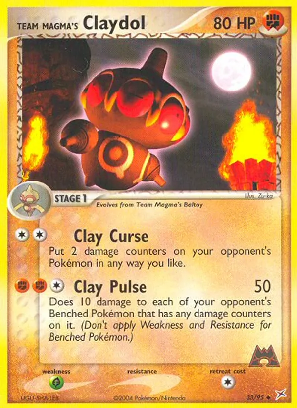 Team Magma's Claydol #33 – Team Magma vs Team Aqua card