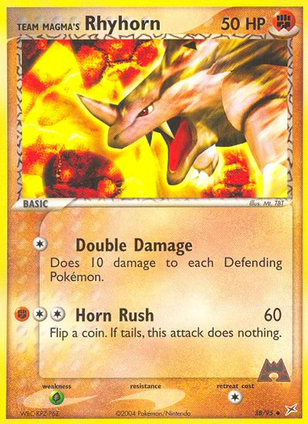 Team Magma's Rhyhorn #38 – Team Magma vs Team Aqua card