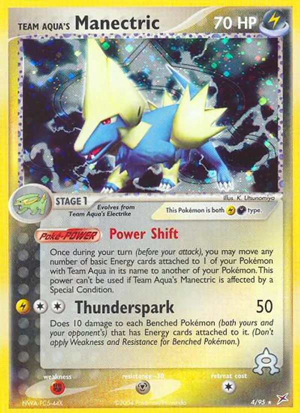 Team Aqua's Manectric #4 – Team Magma vs Team Aqua card