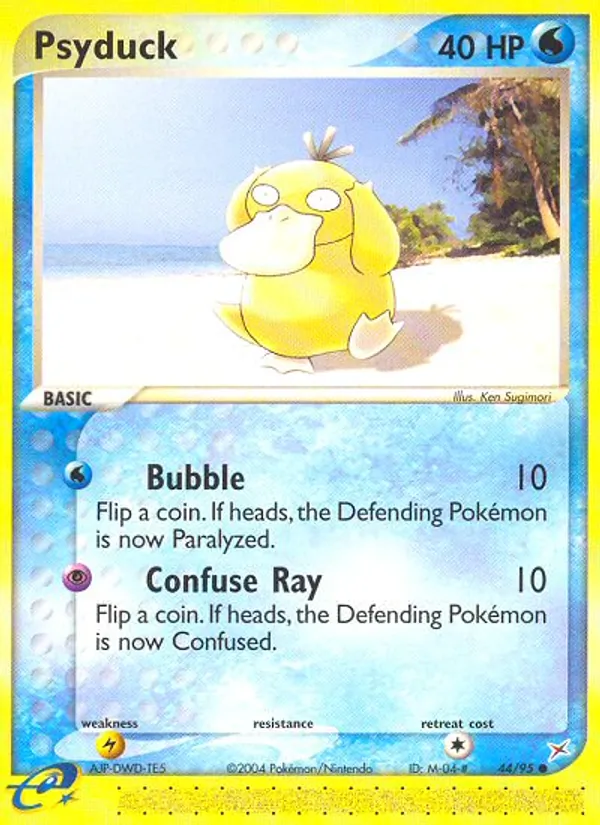 Psyduck #44 – Team Magma vs Team Aqua card