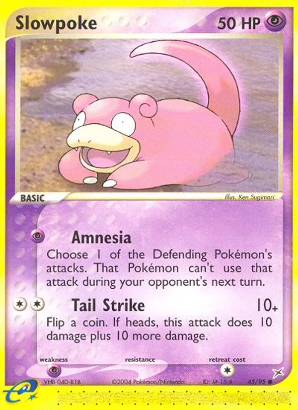Slowpoke #45 – Team Magma vs Team Aqua card