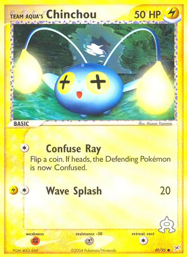Team Aqua's Chinchou #49 – Team Magma vs Team Aqua card