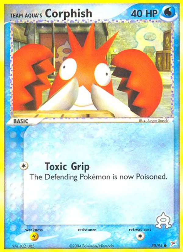 Team Aqua's Corphish #50 – Team Magma vs Team Aqua card