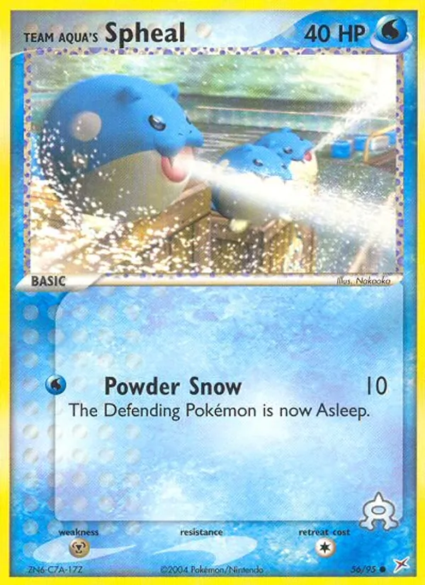 Team Aqua's Spheal #56 – Team Magma vs Team Aqua card