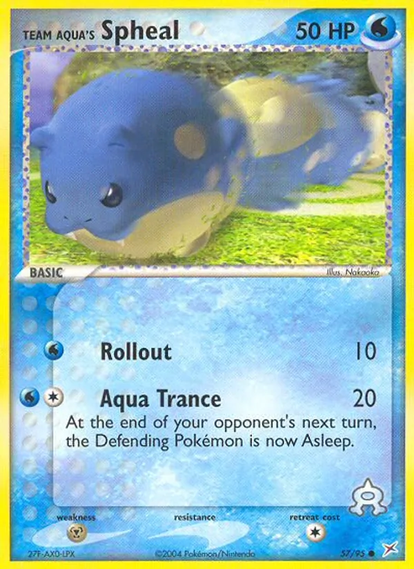 Team Aqua's Spheal #57 – Team Magma vs Team Aqua card