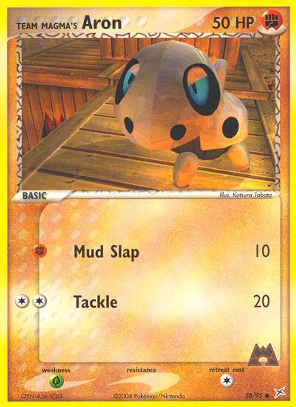 Team Magma's Aron #58 – Team Magma vs Team Aqua card