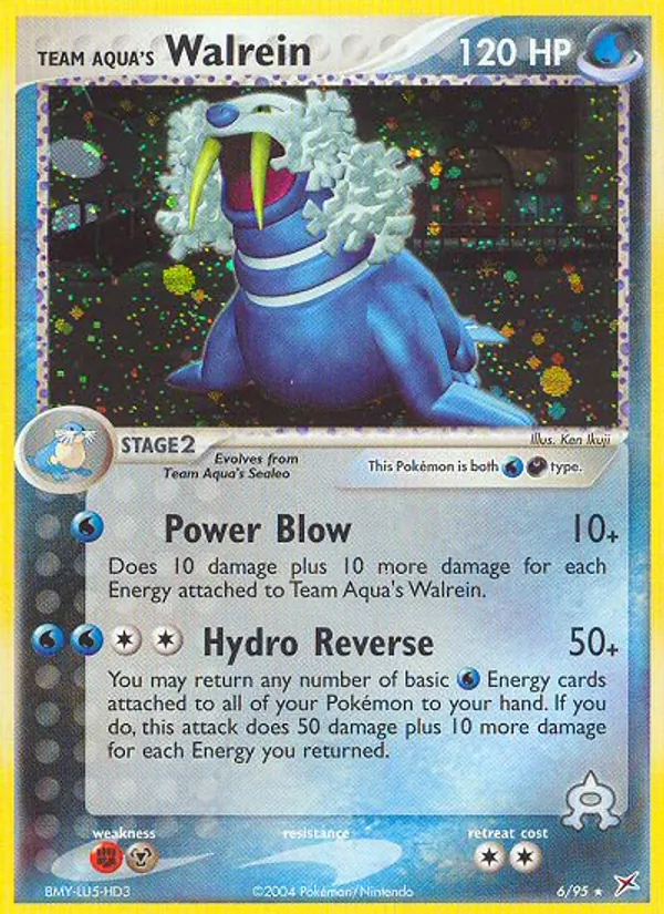 Team Aqua's Walrein #6 – Team Magma vs Team Aqua card