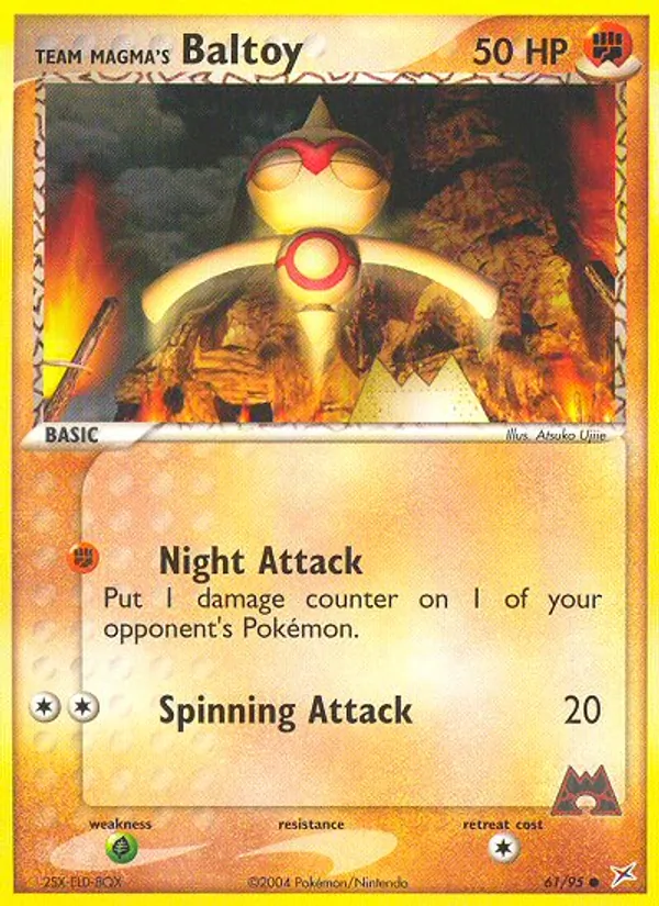 Team Magma's Baltoy #61 – Team Magma vs Team Aqua card
