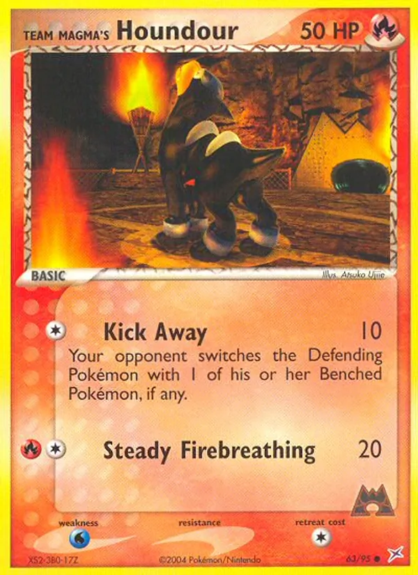 Team Magma's Houndour #63 – Team Magma vs Team Aqua card