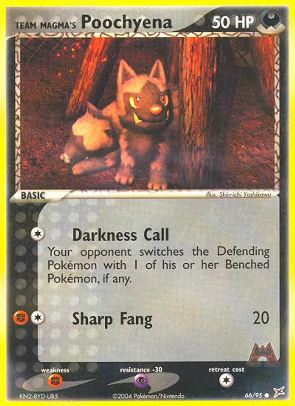 Team Magma's Poochyena #66 – Team Magma vs Team Aqua card