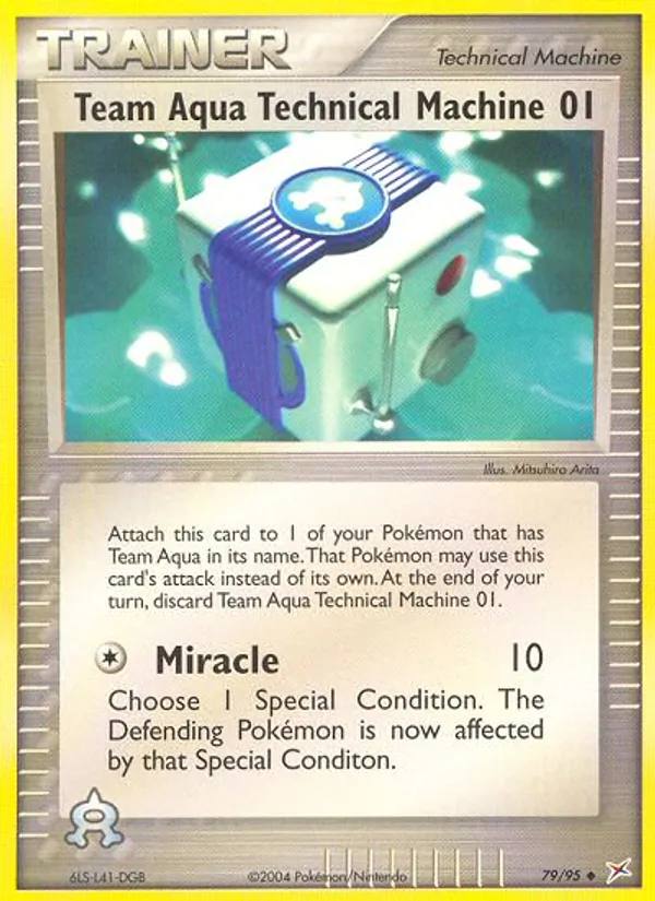 Team Aqua Technical Machine 01 #79 – Team Magma vs Team Aqua card