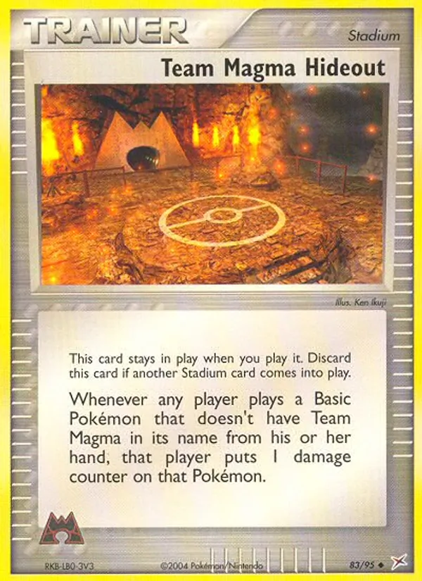 Team Magma Hideout #83 – Team Magma vs Team Aqua card
