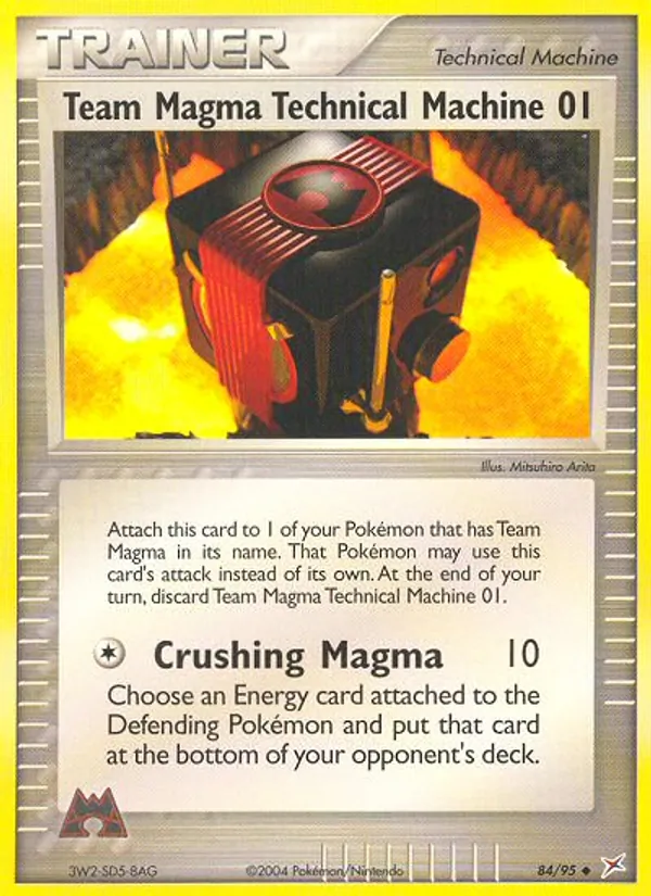 Team Magma Technical Machine 01 #84 – Team Magma vs Team Aqua card