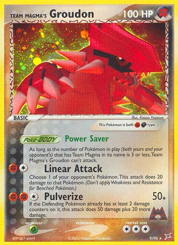 Team Magma's Groudon #9 – Team Magma vs Team Aqua card