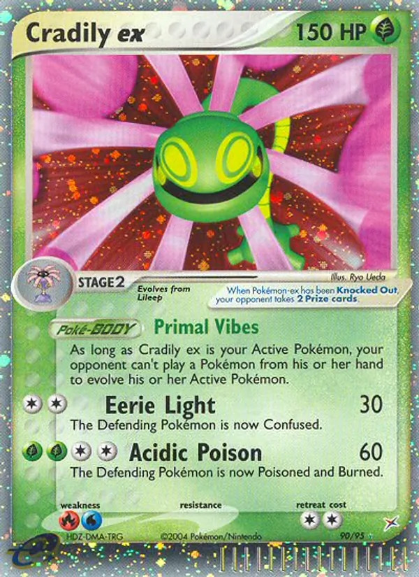 Cradily ex #90 – Team Magma vs Team Aqua card
