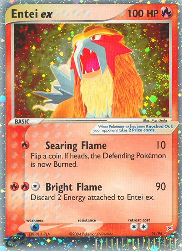 Entei ex #91 – Team Magma vs Team Aqua card