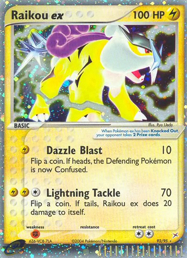 Raikou ex #92 – Team Magma vs Team Aqua card