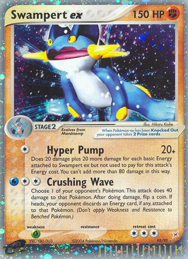 Swampert ex #95 – Team Magma vs Team Aqua card