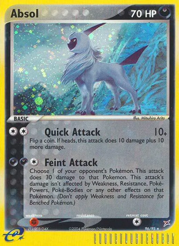 Absol #96 – Team Magma vs Team Aqua card