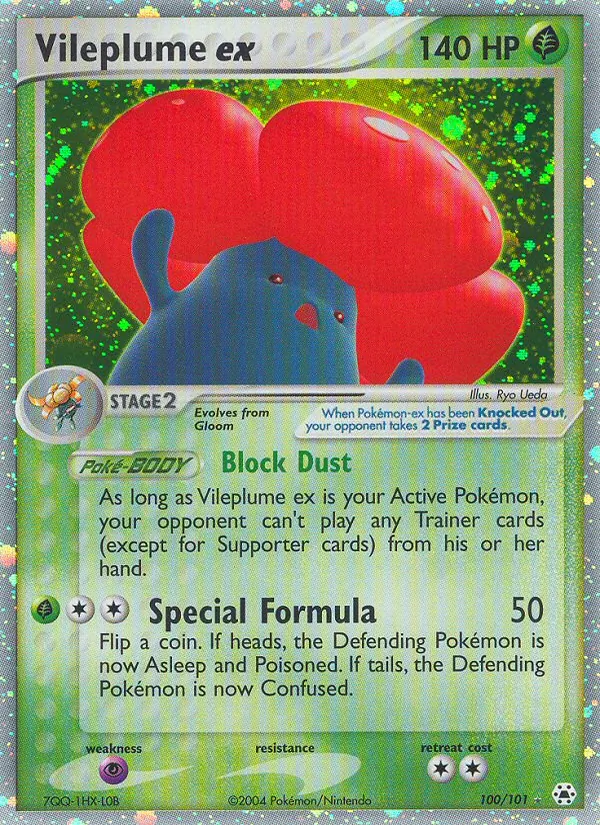 Vileplume ex #100 – Hidden Legends card