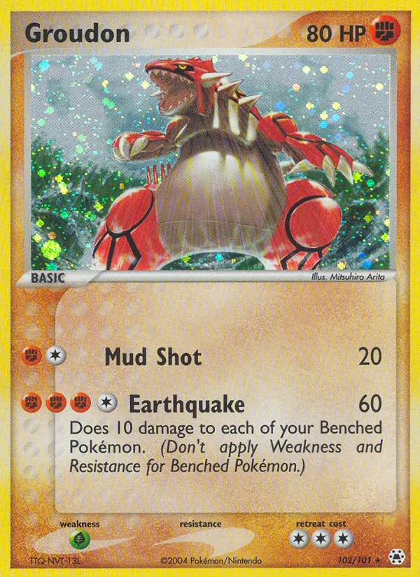 Groudon #102 – Hidden Legends card