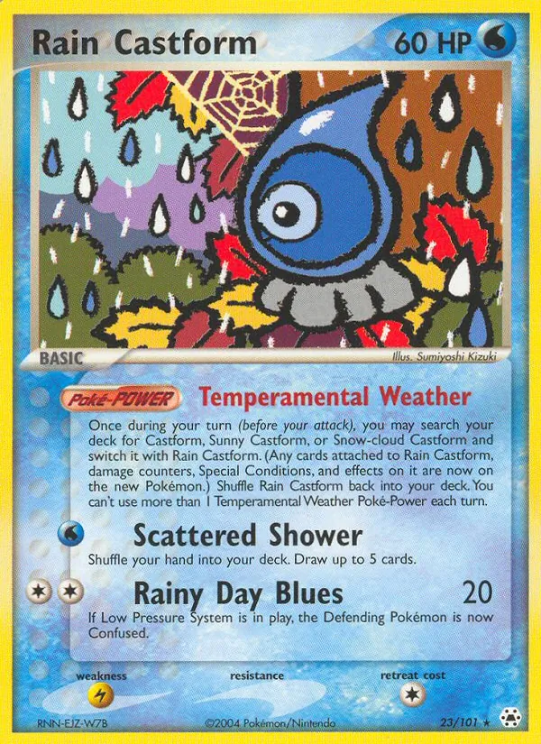 Rain Castform #23 – Hidden Legends card