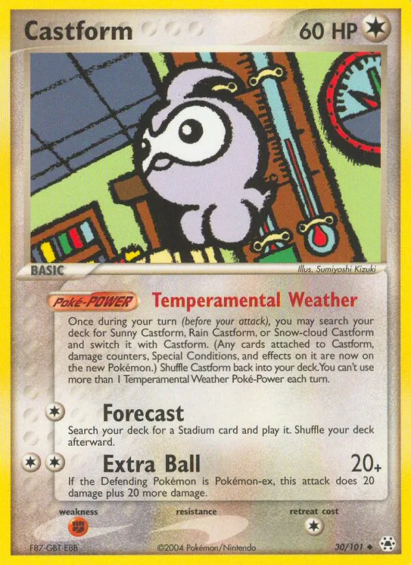 Castform #30 – Hidden Legends card