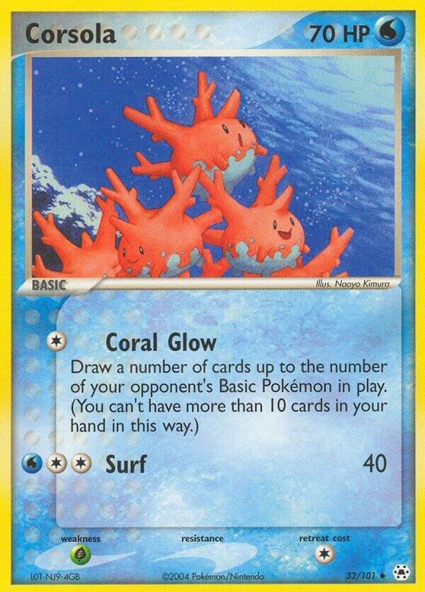 Corsola #32 – Hidden Legends card