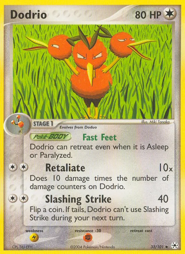 Dodrio #33 – Hidden Legends card