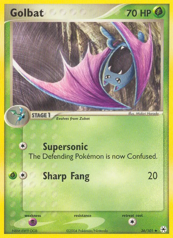 Golbat #36 – Hidden Legends card