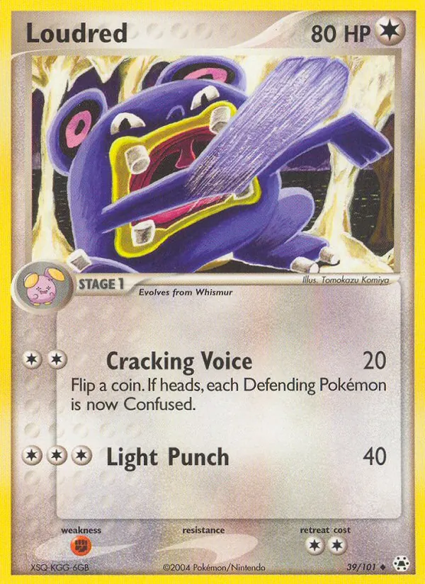 Loudred #39 – Hidden Legends card
