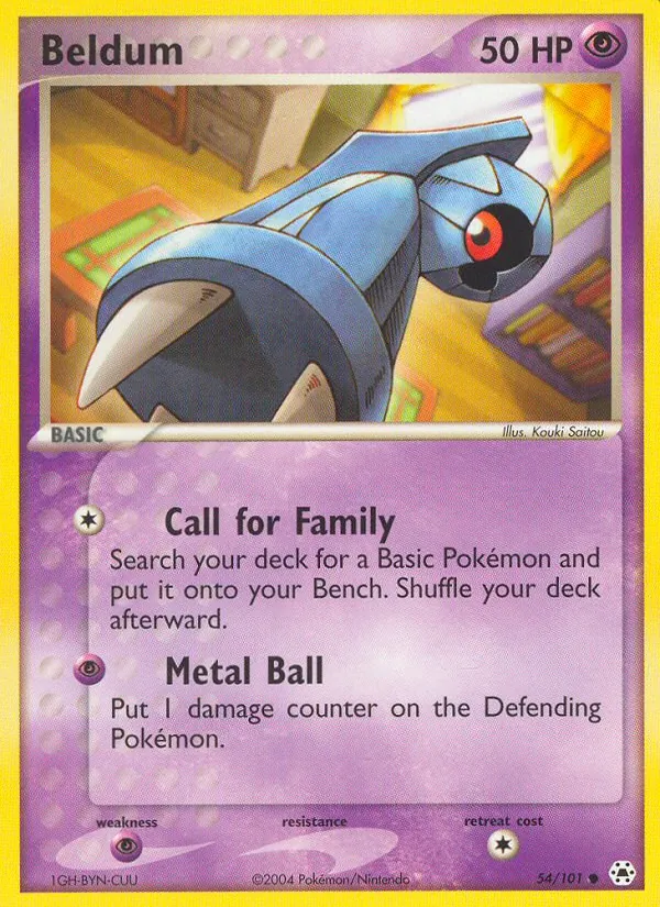 Beldum #54 – Hidden Legends card