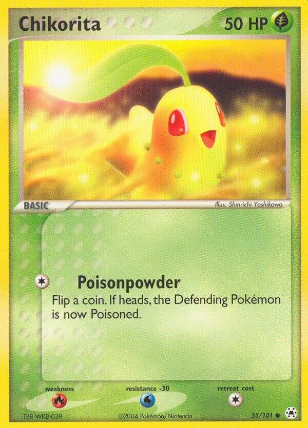 Chikorita #55 – Hidden Legends card
