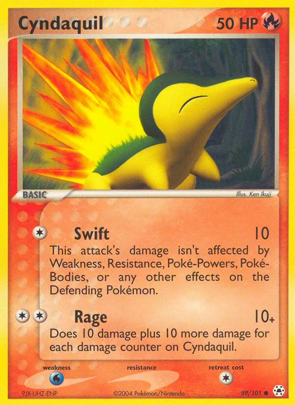 Cyndaquil #59 – Hidden Legends card