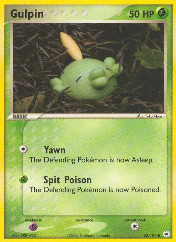 Gulpin #62 – Hidden Legends card