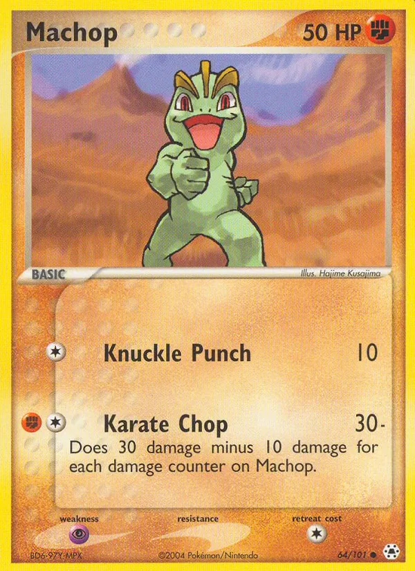 Machop #64 – Hidden Legends card