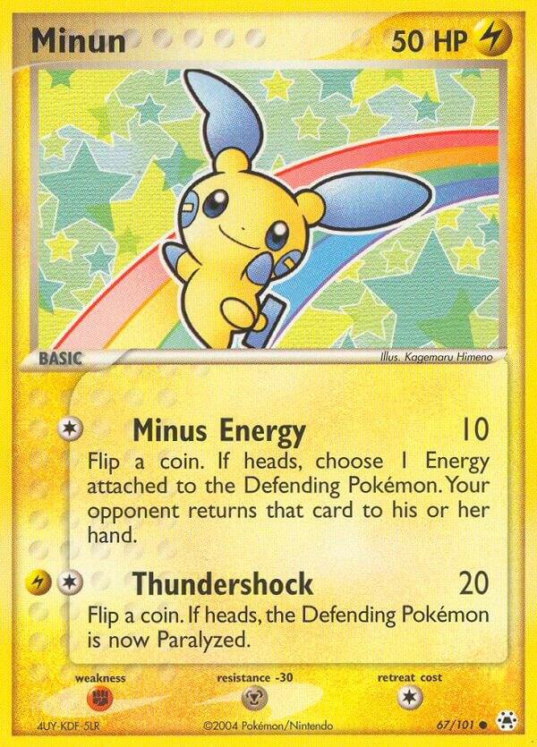 Minun #67 – Hidden Legends card
