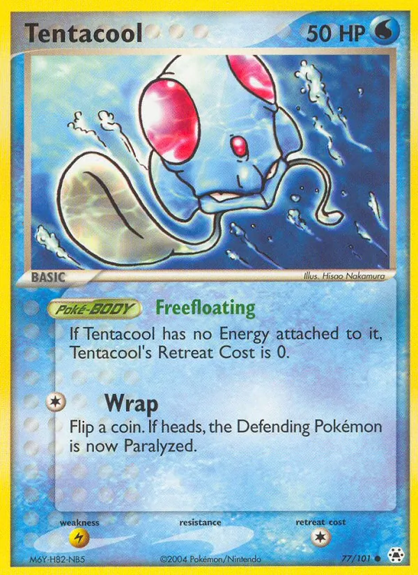 Tentacool #77 – Hidden Legends card