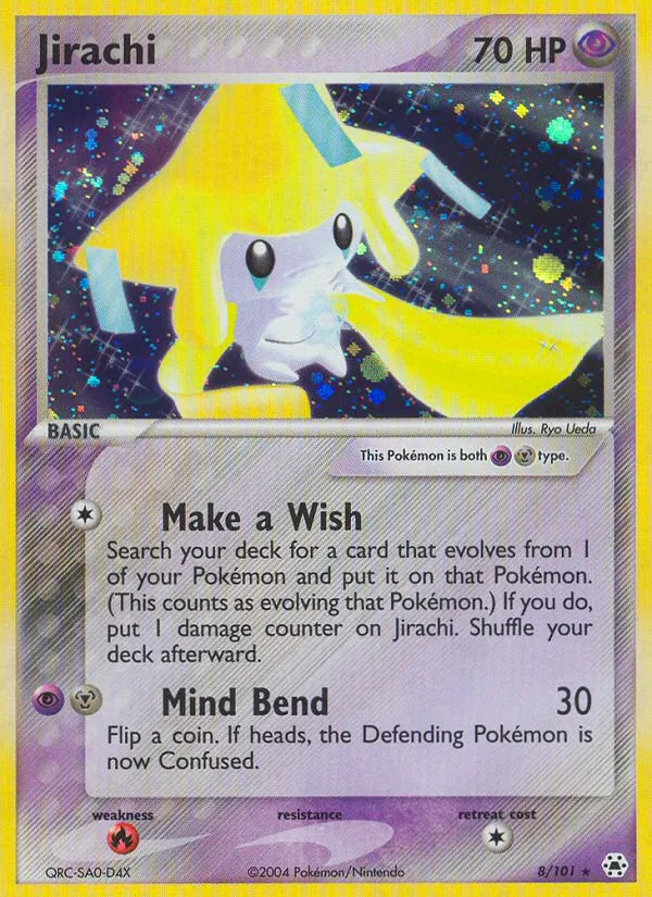 Jirachi #8 – Hidden Legends card