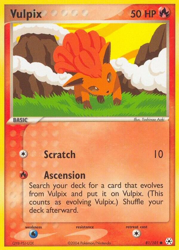 Vulpix #81 – Hidden Legends card