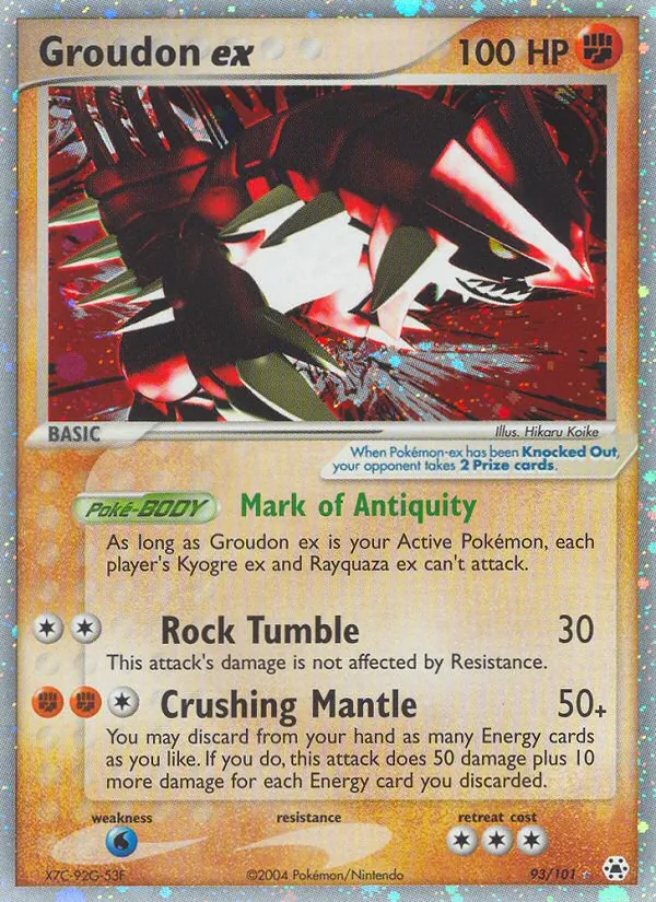 Groudon ex #93 – Hidden Legends card