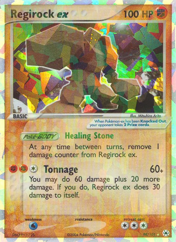 Regirock ex #98 – Hidden Legends card