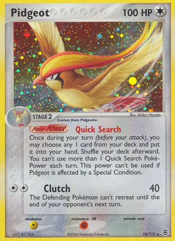 Pidgeot #10 – FireRed & LeafGreen card