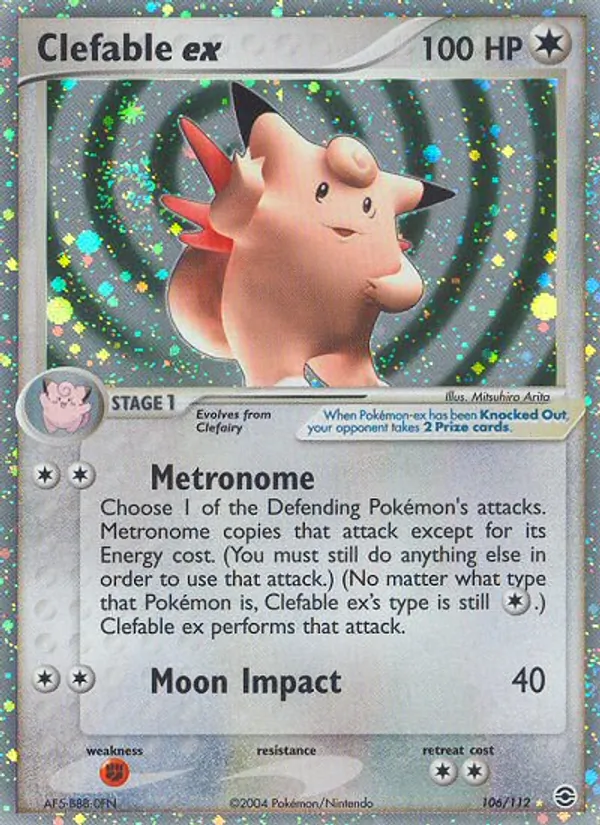Clefable ex #106 – FireRed & LeafGreen card