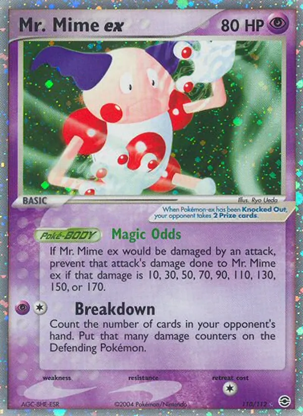Mr. Mime ex #110 – FireRed & LeafGreen card