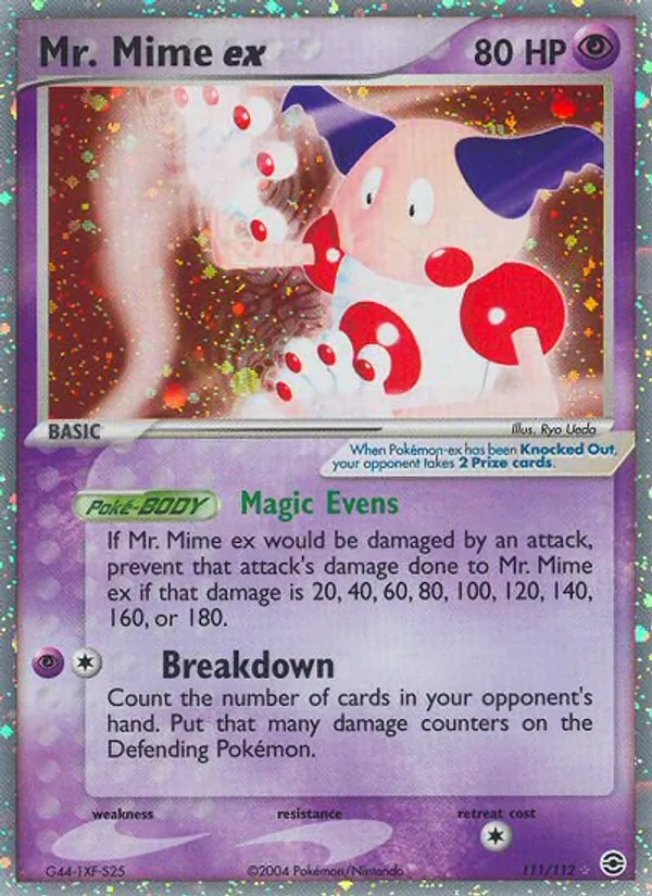 Mr. Mime ex #111 – FireRed & LeafGreen card